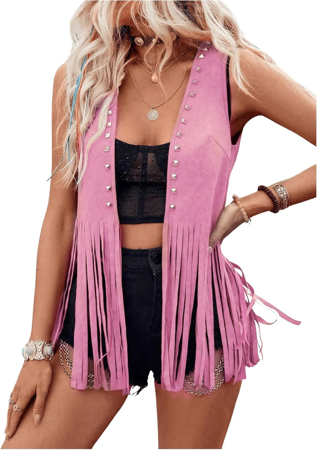 Vintage Sleeveless bohemian jacket
